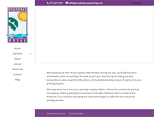 Tablet Screenshot of paradisepressprinting.com